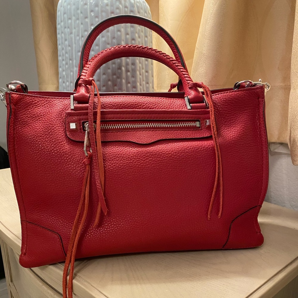 Rebecca Minkoff Regan Satchel in Red